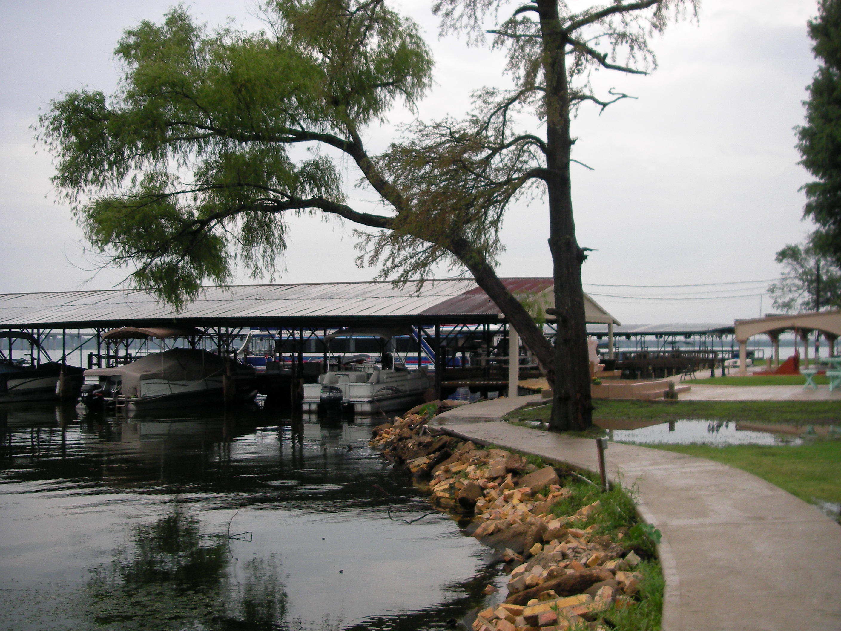 Boat slip rental at Melvin's Landing on Cross Lake